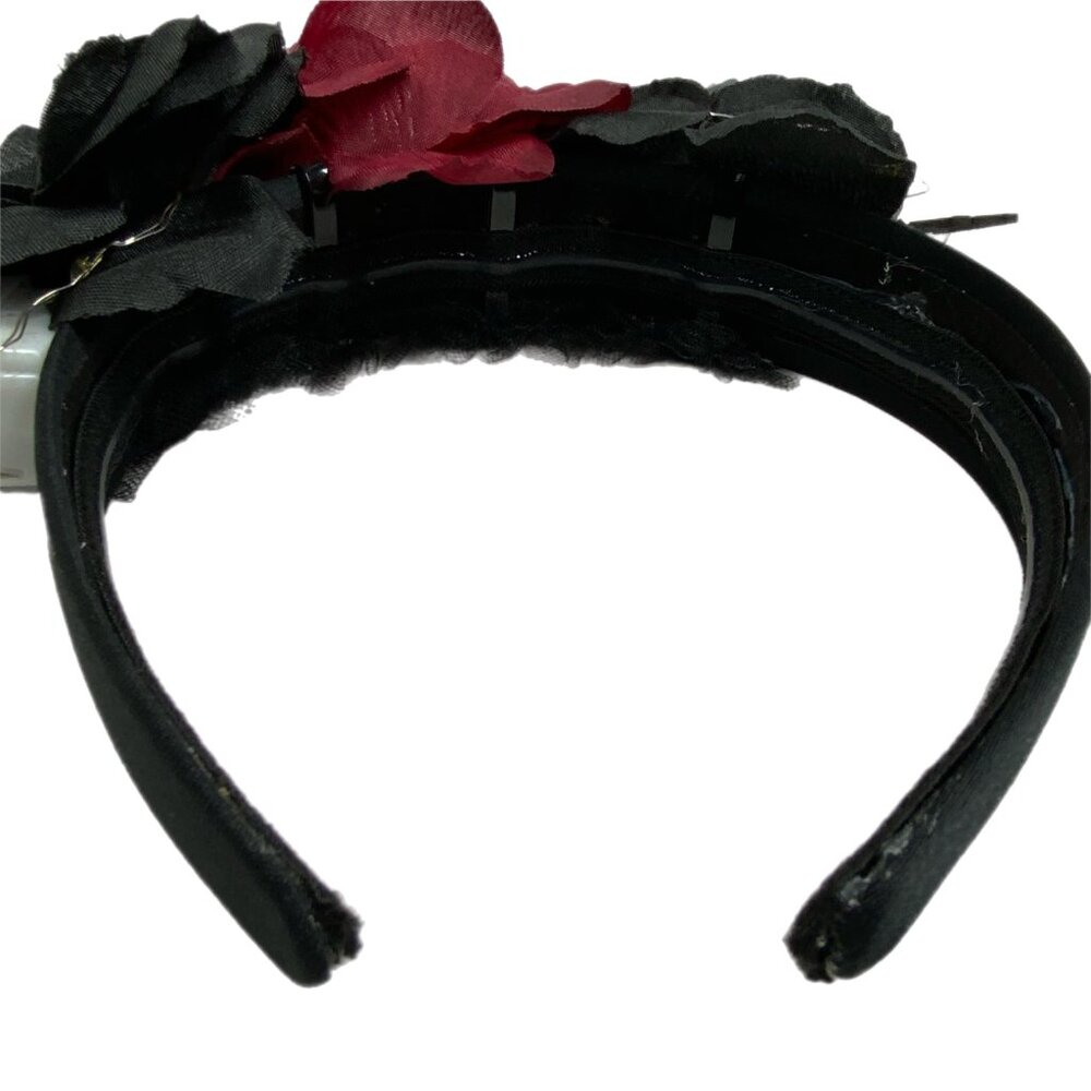 Goth Halloween LED Light Up Headband Bat Cross Roses Graveyard Costume Party - Picture 14 of 17